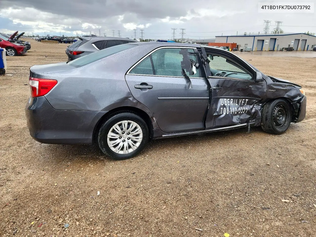 2013 TOYOTA CAMRY VIN 4T1BD1FK7DU073792 — фото 3