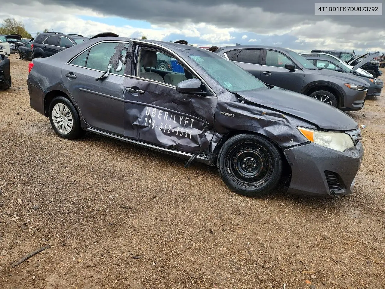 2013 TOYOTA CAMRY VIN 4T1BD1FK7DU073792 — фото 4