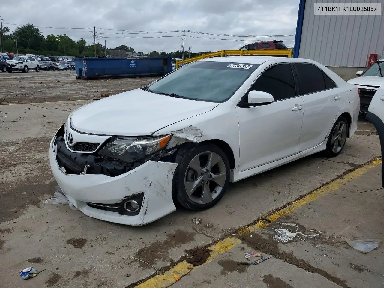TOYOTA CAMRY 2014, VIN 4T1BK1FK1EU025857