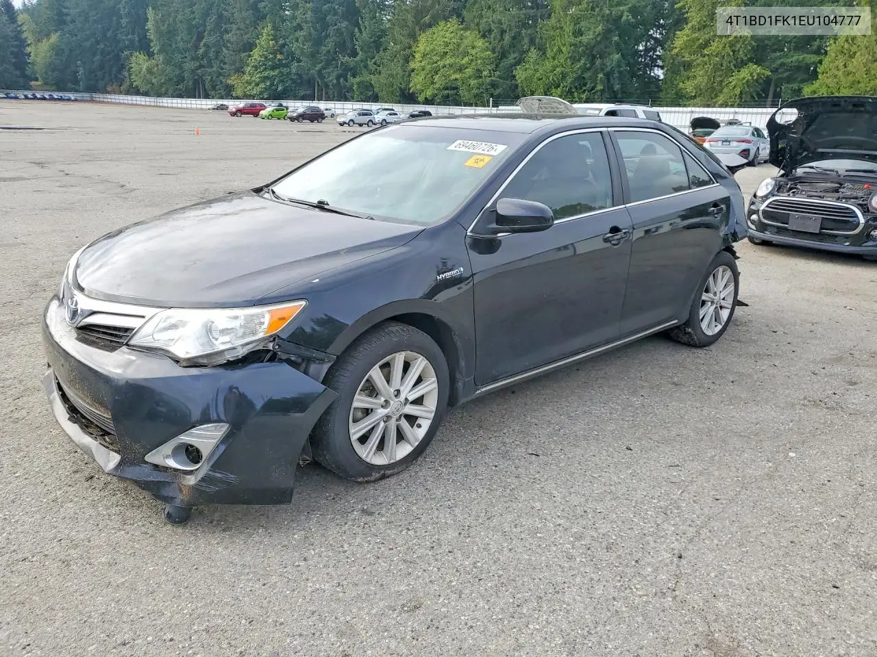 TOYOTA CAMRY 2014, VIN 4T1BD1FK1EU104777
