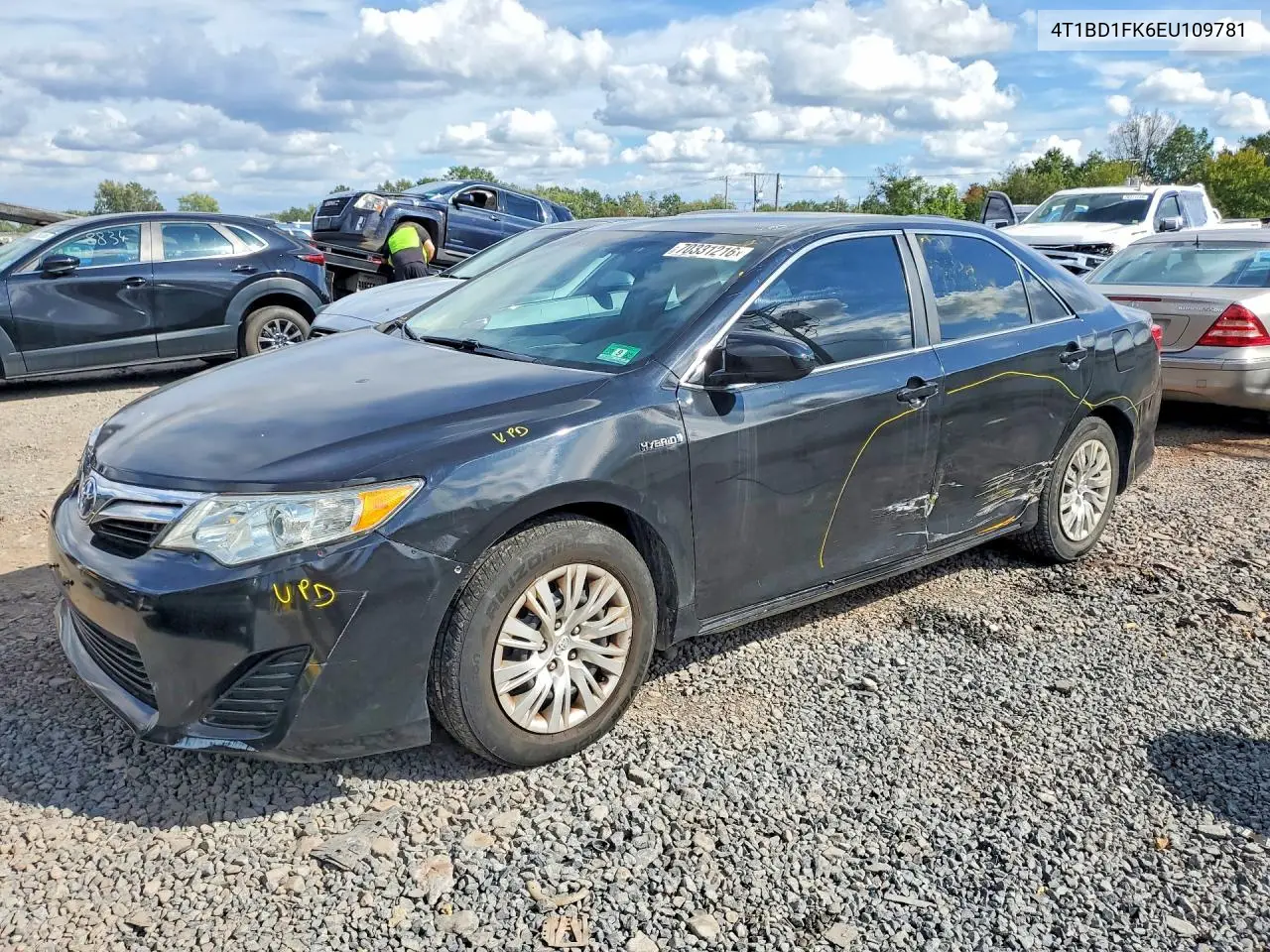 TOYOTA CAMRY 2014, VIN 4T1BD1FK6EU109781