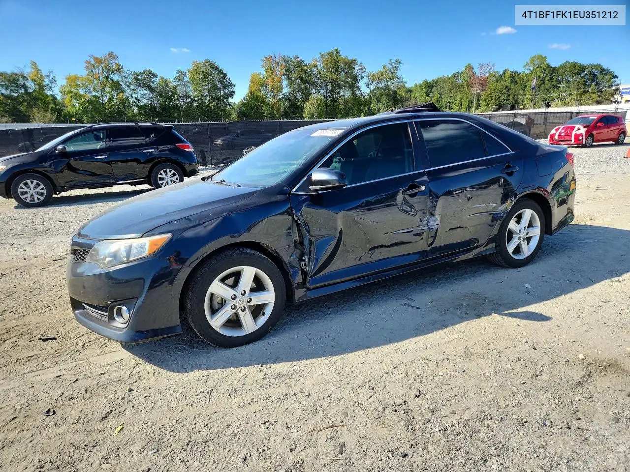 TOYOTA CAMRY 2014, VIN 4T1BF1FK1EU351212