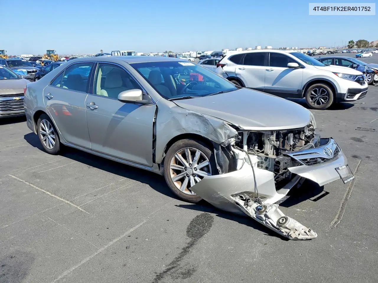 2014 TOYOTA CAMRY VIN 4T4BF1FK2ER401752 — фото 4