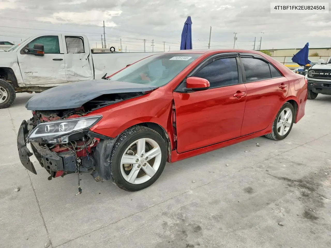 TOYOTA CAMRY 2014, VIN 4T1BF1FK2EU824504