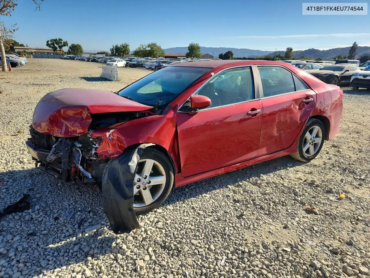 TOYOTA CAMRY 2014, VIN 4T1BF1FK4EU774544
