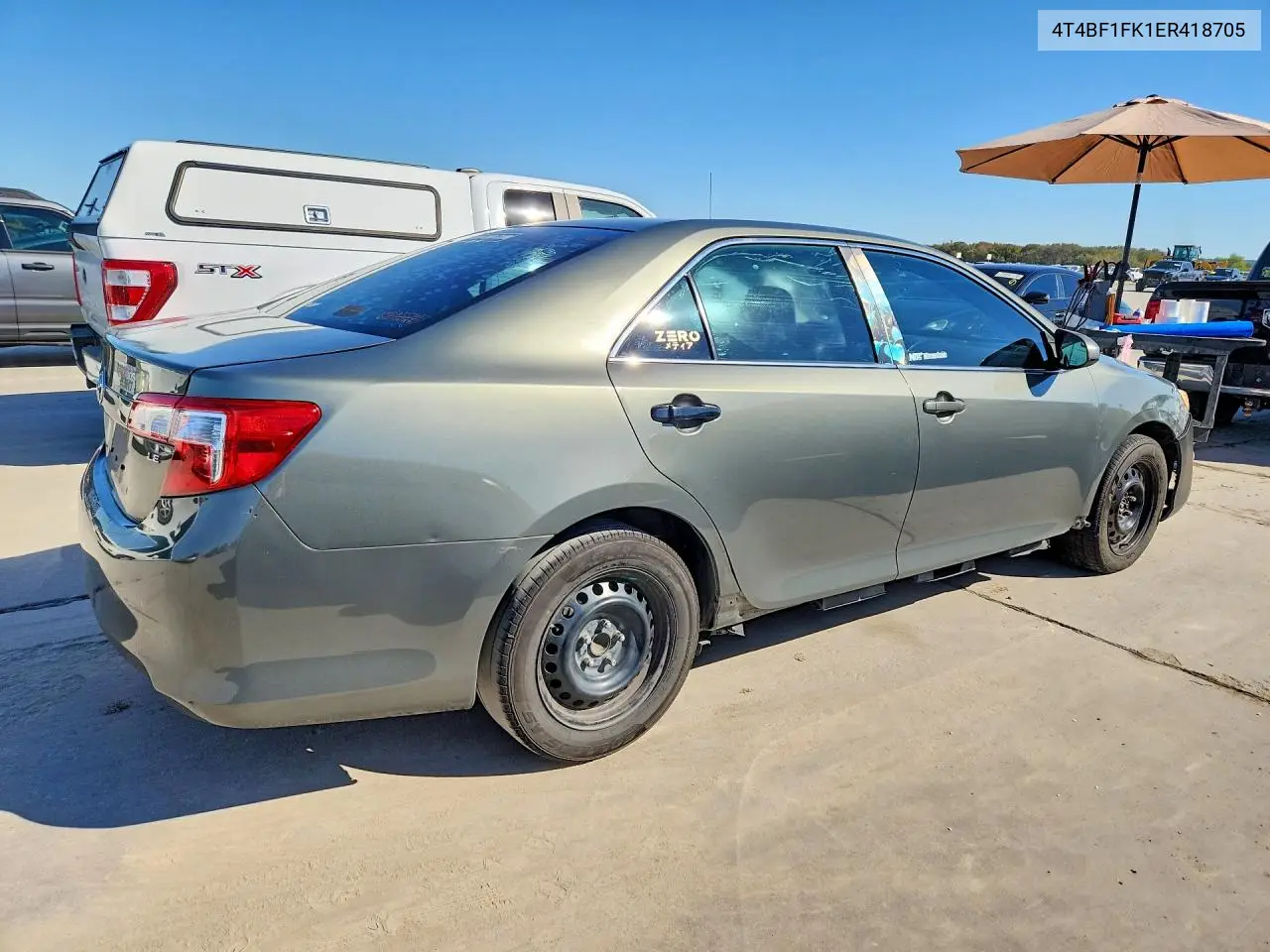 2014 TOYOTA CAMRY VIN 4T4BF1FK1ER418705 — фото 3