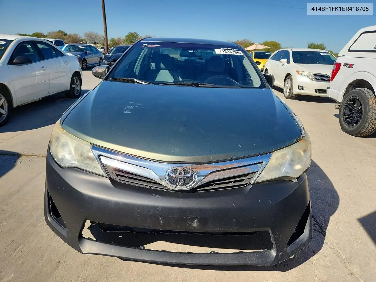 2014 TOYOTA CAMRY VIN 4T4BF1FK1ER418705 — фото 5