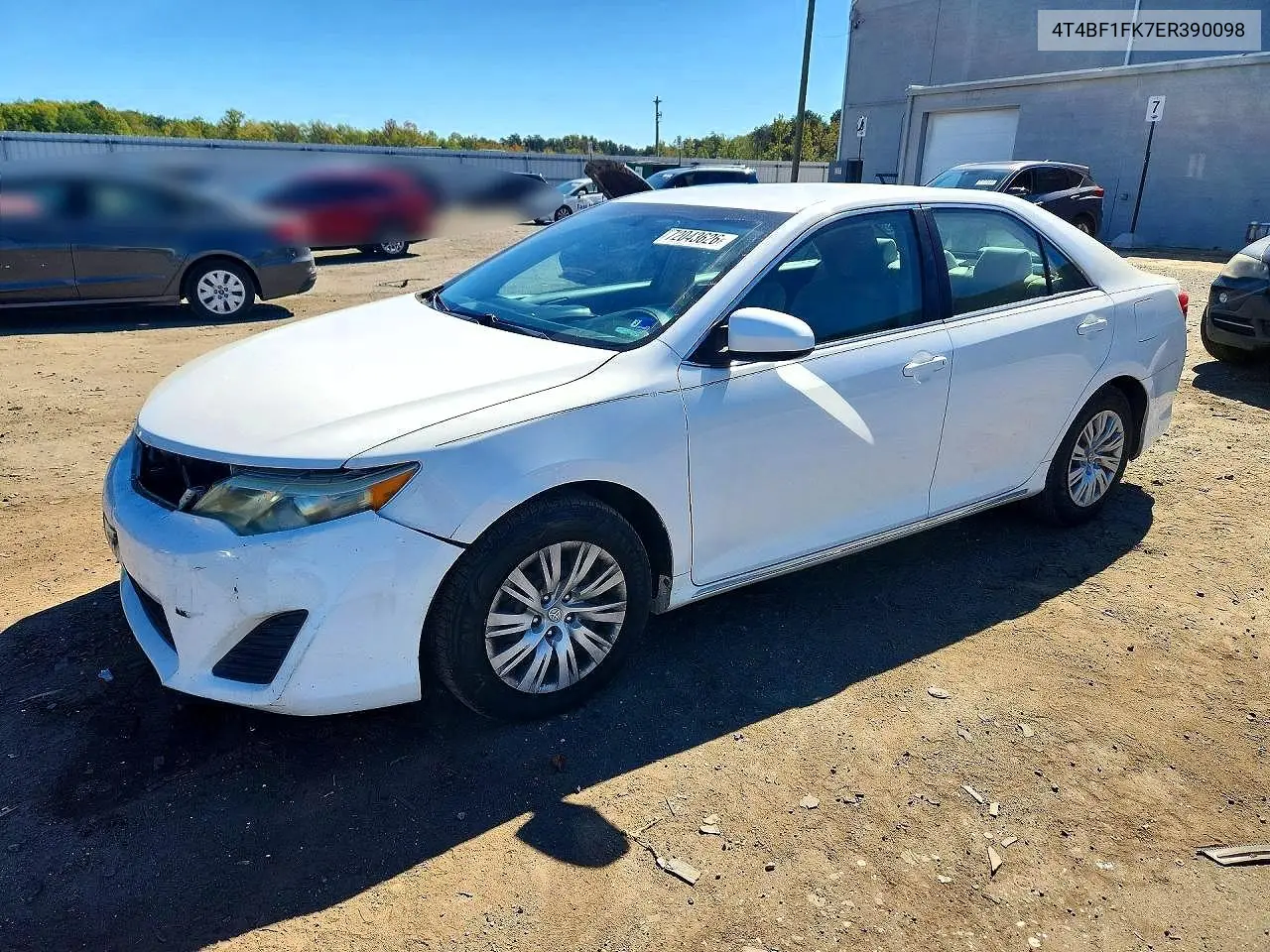 TOYOTA CAMRY 2014, VIN 4T4BF1FK7ER390098