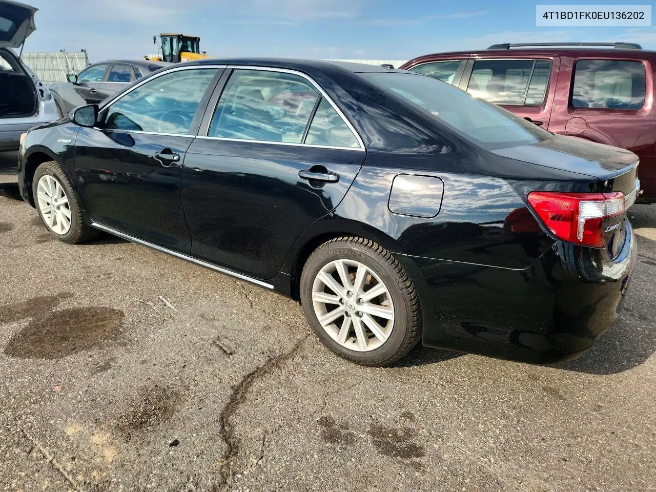 2014 TOYOTA CAMRY VIN 4T1BD1FK0EU136202 — фото 2