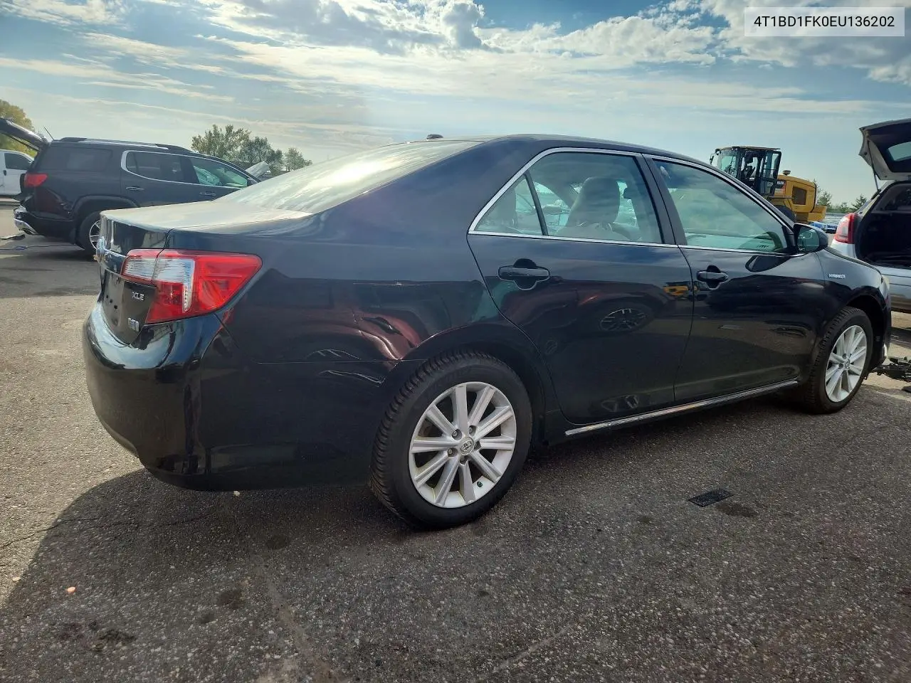 2014 TOYOTA CAMRY VIN 4T1BD1FK0EU136202 — фото 3