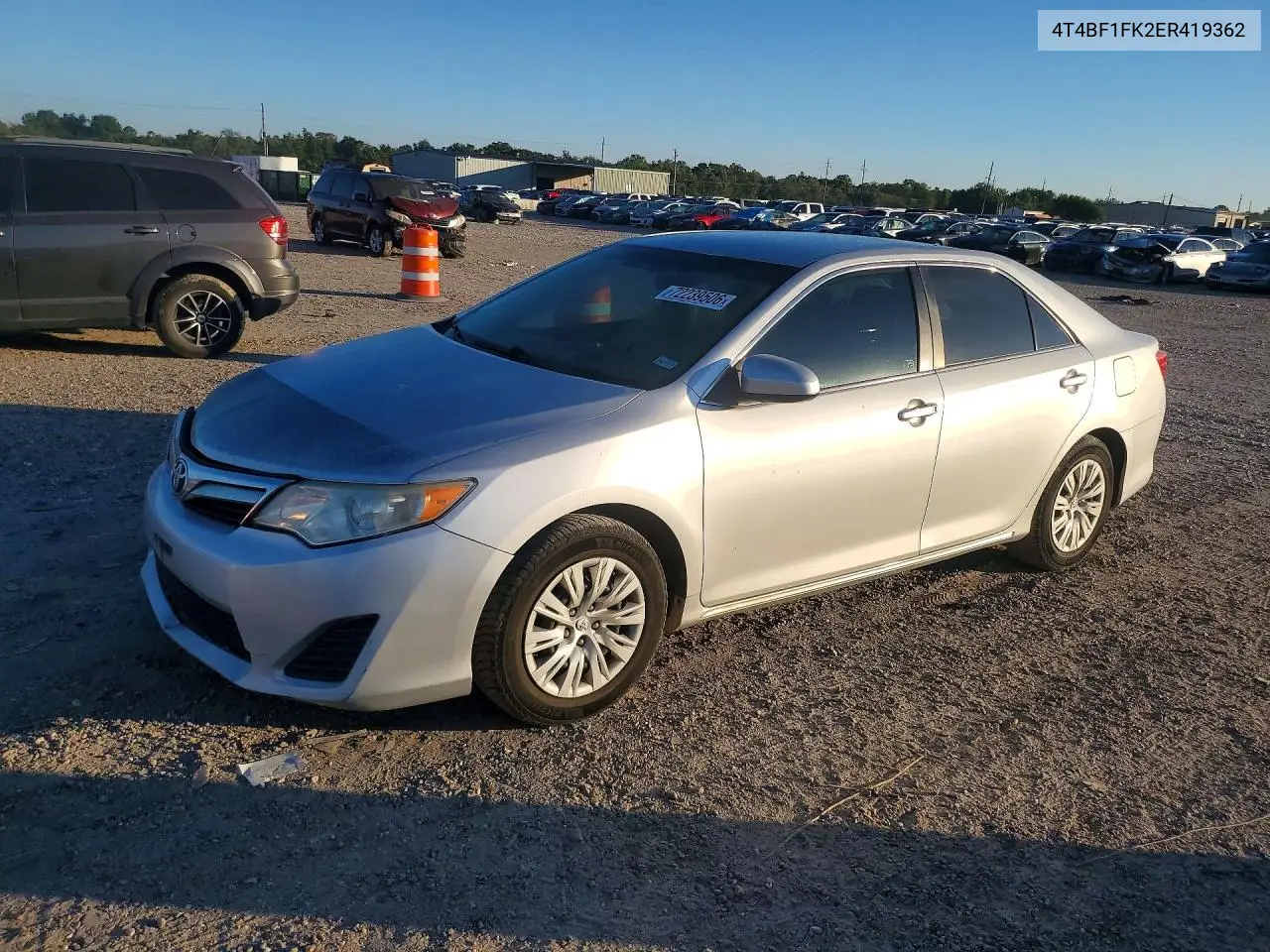 TOYOTA CAMRY 2014, VIN 4T4BF1FK2ER419362