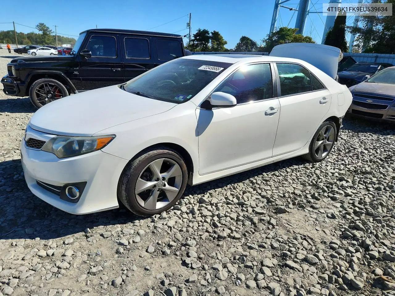 TOYOTA CAMRY 2014, VIN 4T1BK1FK9EU539634