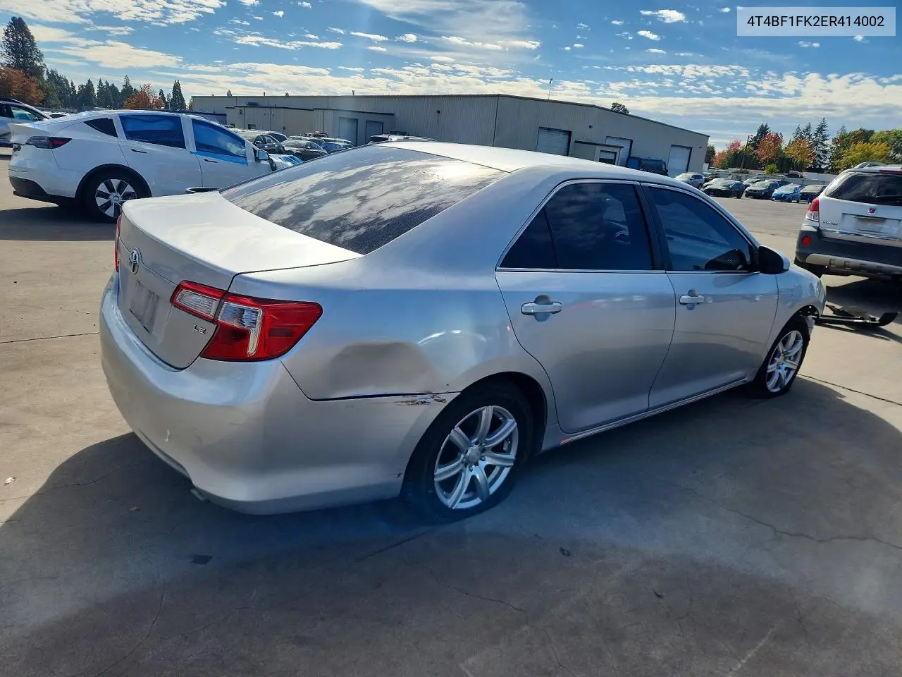 2014 TOYOTA CAMRY VIN 4T4BF1FK2ER414002 — фото 3