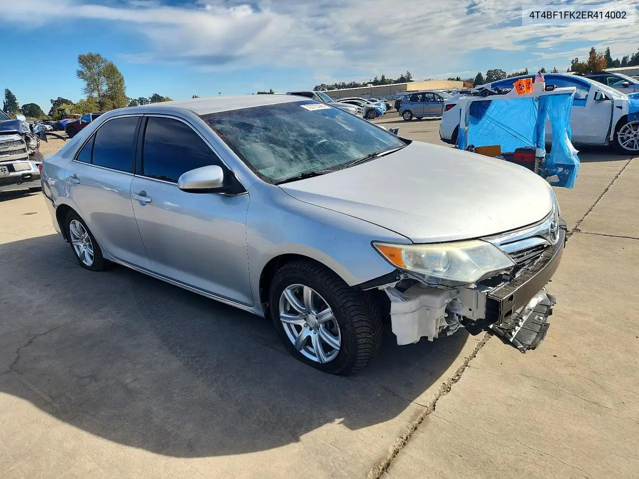 2014 TOYOTA CAMRY VIN 4T4BF1FK2ER414002 — фото 4