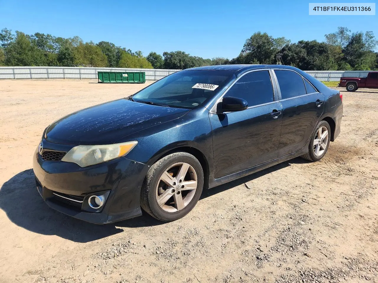 TOYOTA CAMRY 2014, VIN 4T1BF1FK4EU311366