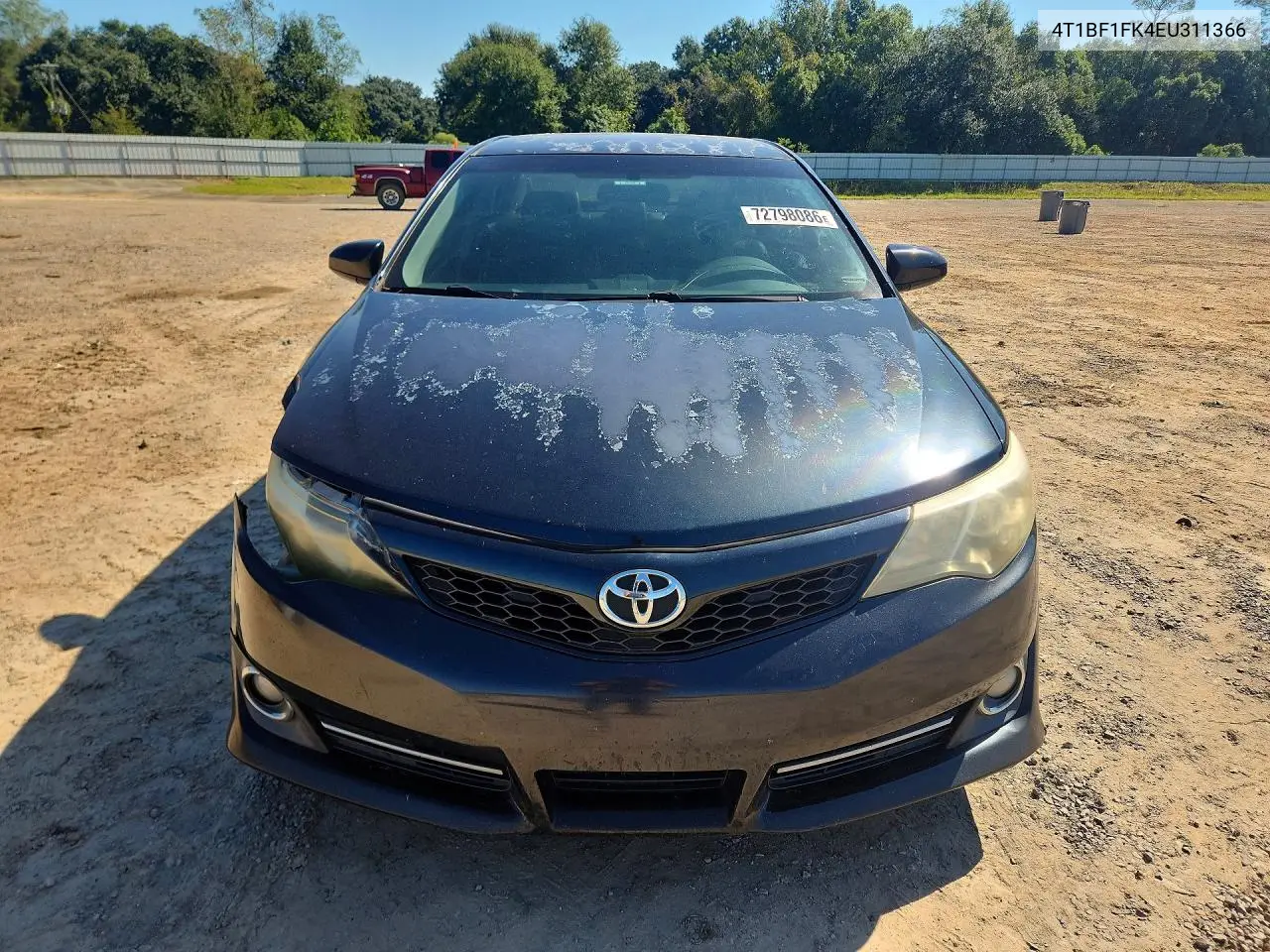2014 TOYOTA CAMRY VIN 4T1BF1FK4EU311366 — фото 5