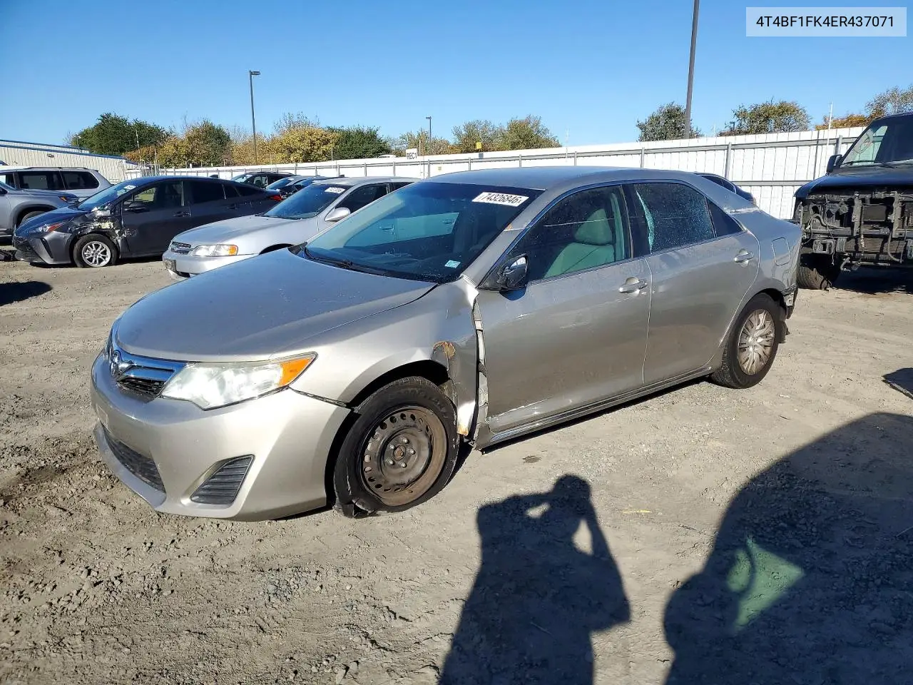 TOYOTA CAMRY 2014, VIN 4T4BF1FK4ER437071