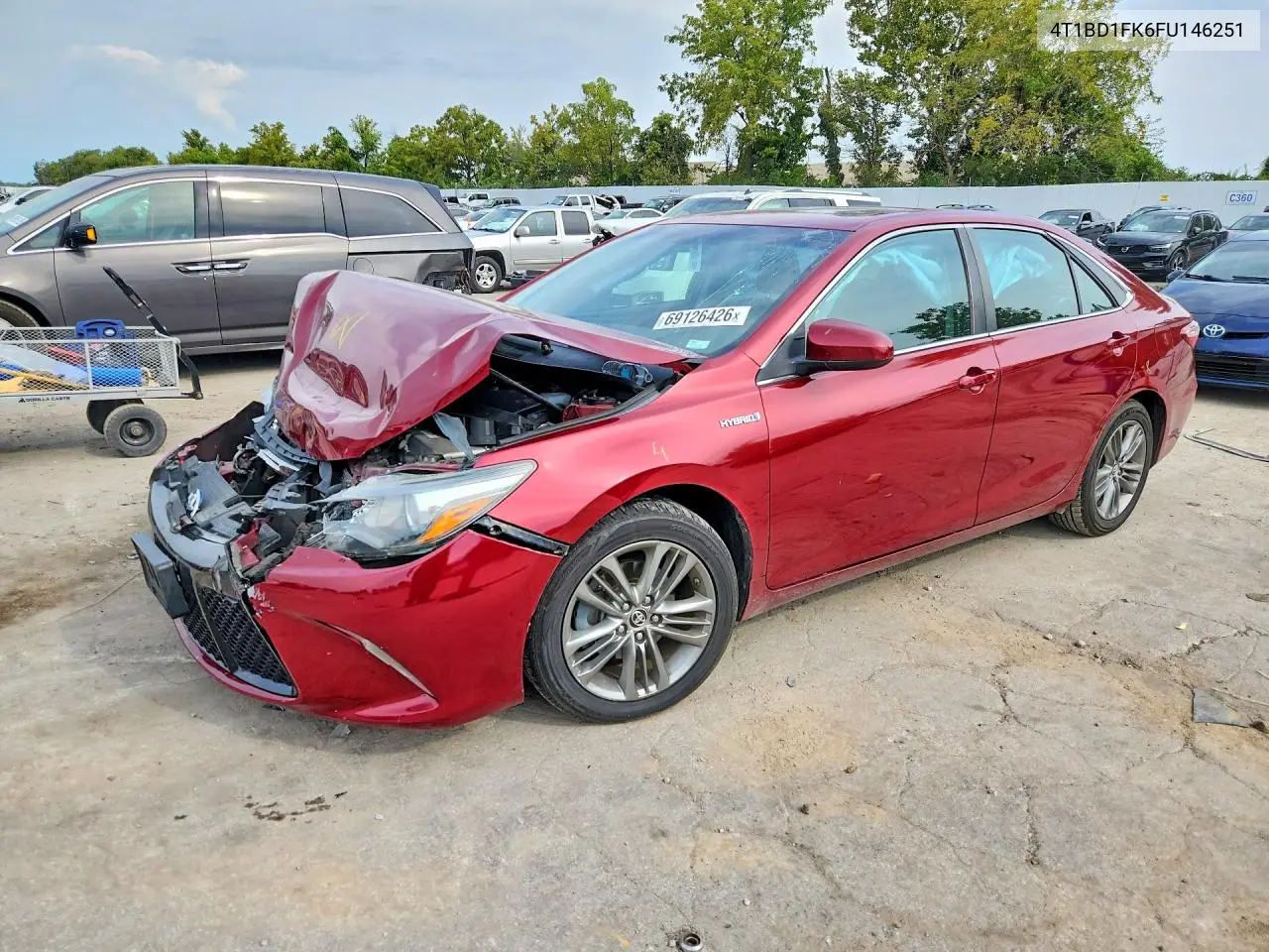 TOYOTA CAMRY 2015, VIN 4T1BD1FK6FU146251