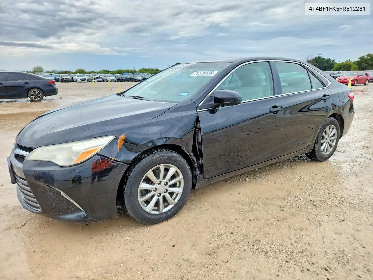 TOYOTA CAMRY 2015, VIN 4T4BF1FK5FR512281