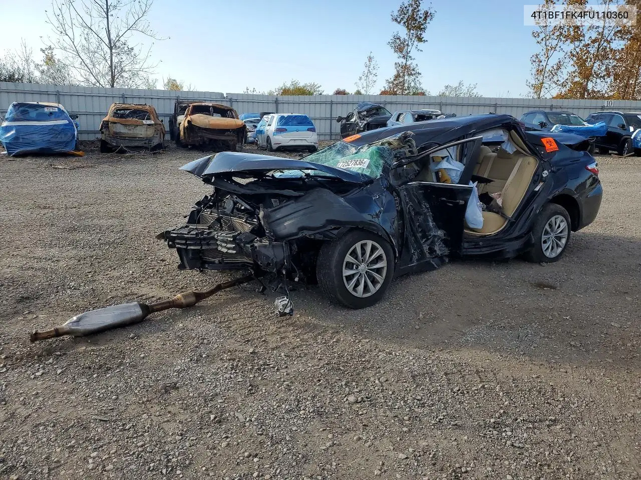 TOYOTA CAMRY 2015, VIN 4T1BF1FK4FU110360