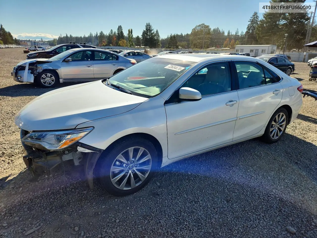 TOYOTA CAMRY 2015, VIN 4T1BK1FK8FU560010