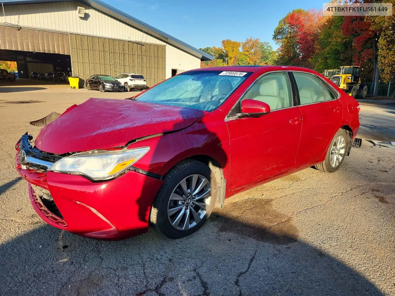 TOYOTA CAMRY 2015, VIN 4T1BK1FK1FU561449