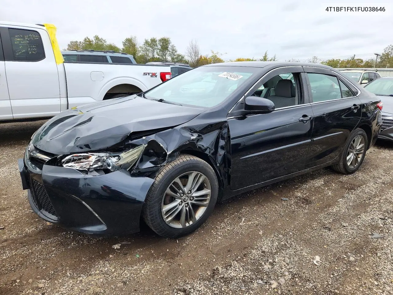TOYOTA CAMRY 2015, VIN 4T1BF1FK1FU038646