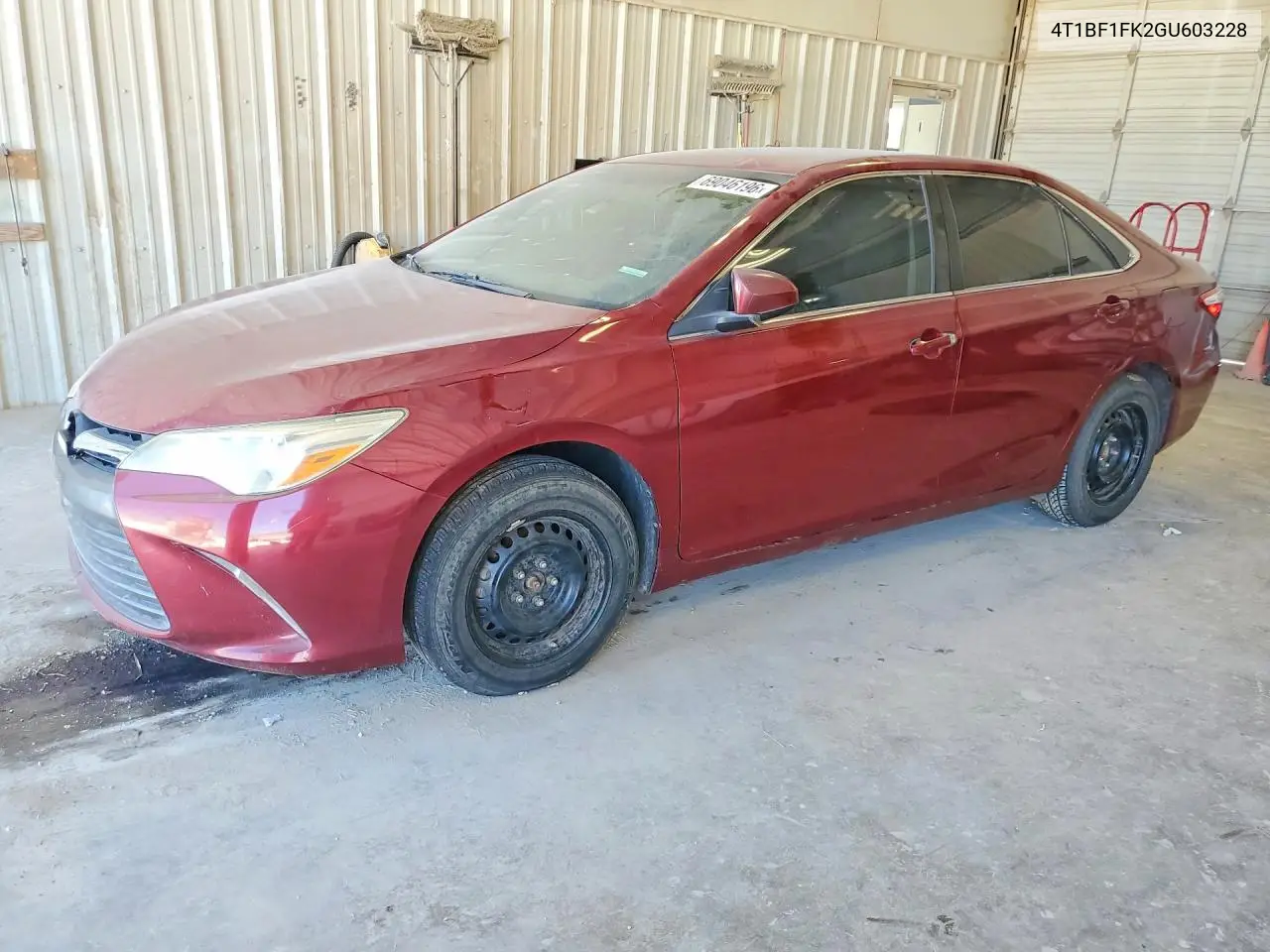 TOYOTA CAMRY 2016, VIN 4T1BF1FK2GU603228