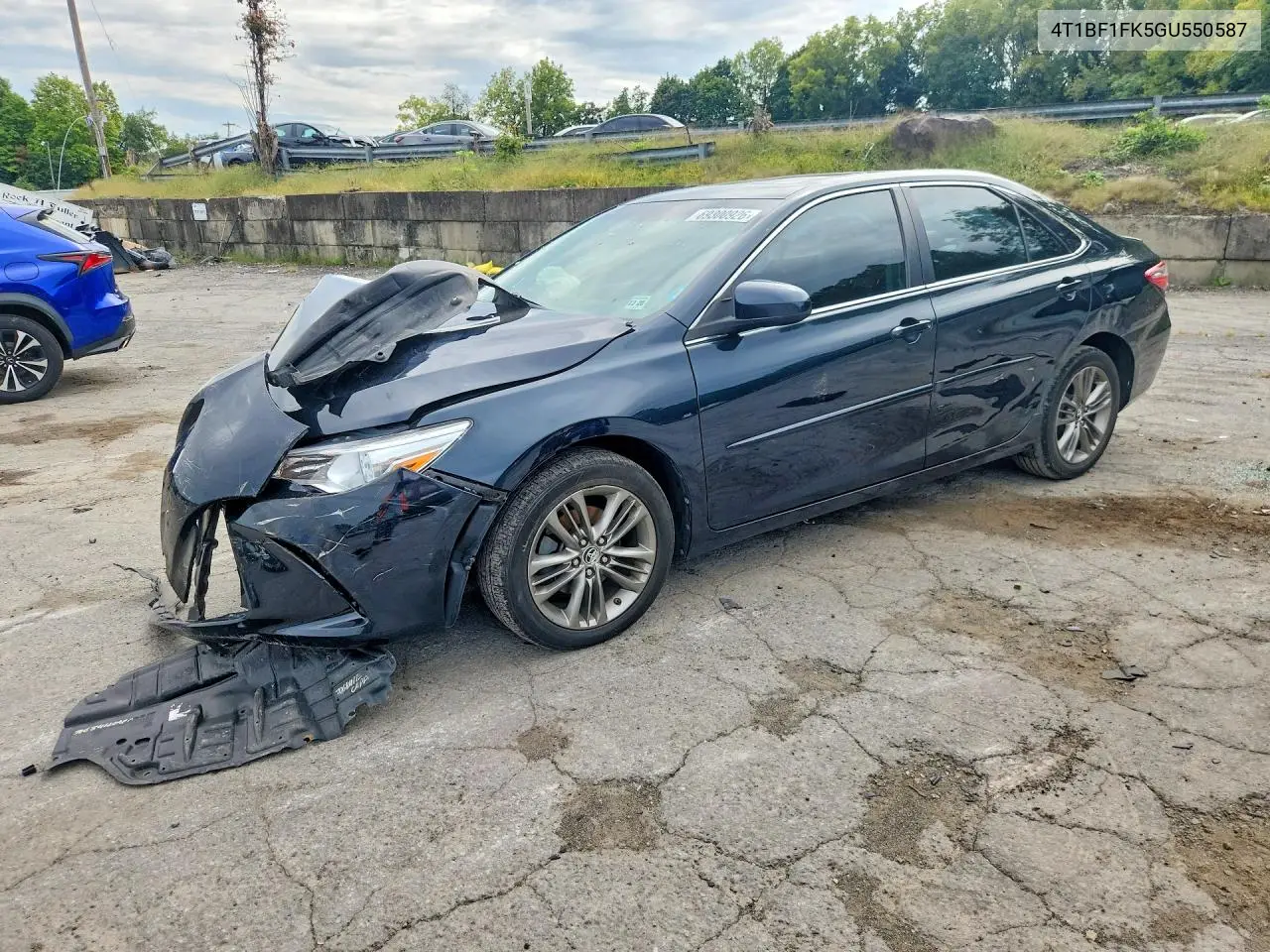 TOYOTA CAMRY 2016, VIN 4T1BF1FK5GU550587