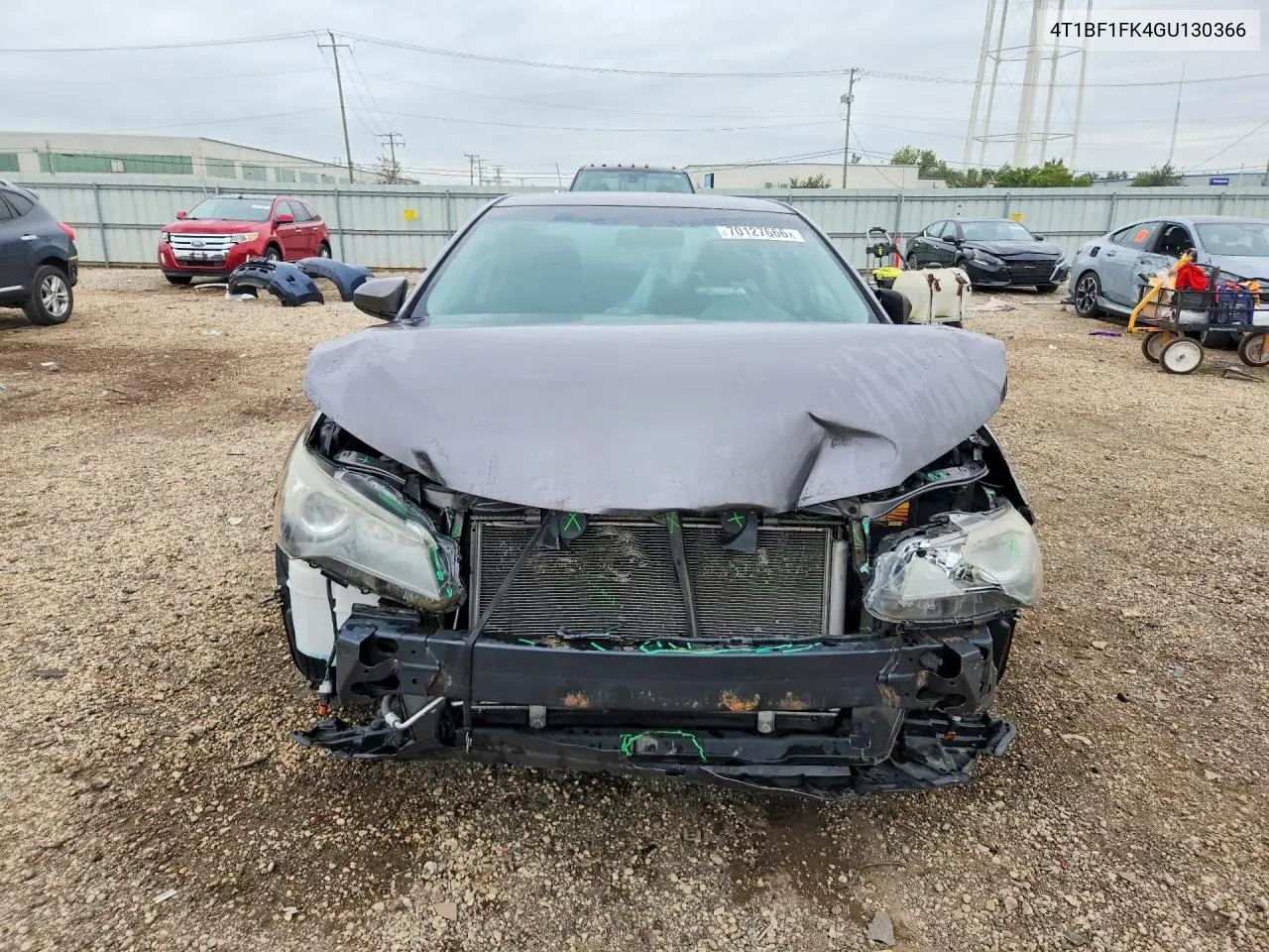 2016 TOYOTA CAMRY VIN 4T1BF1FK4GU130366 — фото 5