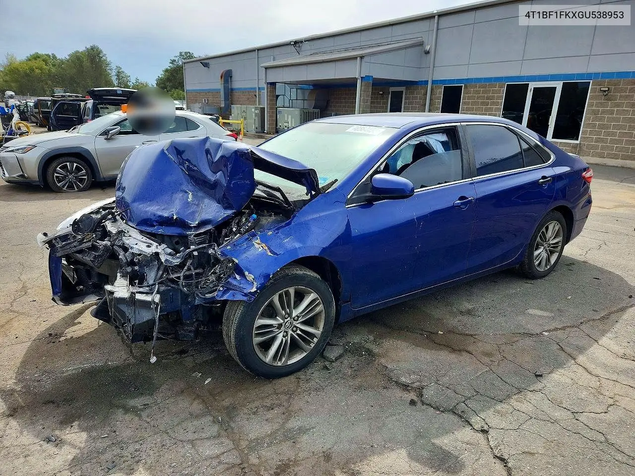 TOYOTA CAMRY 2016, VIN 4T1BF1FKXGU538953