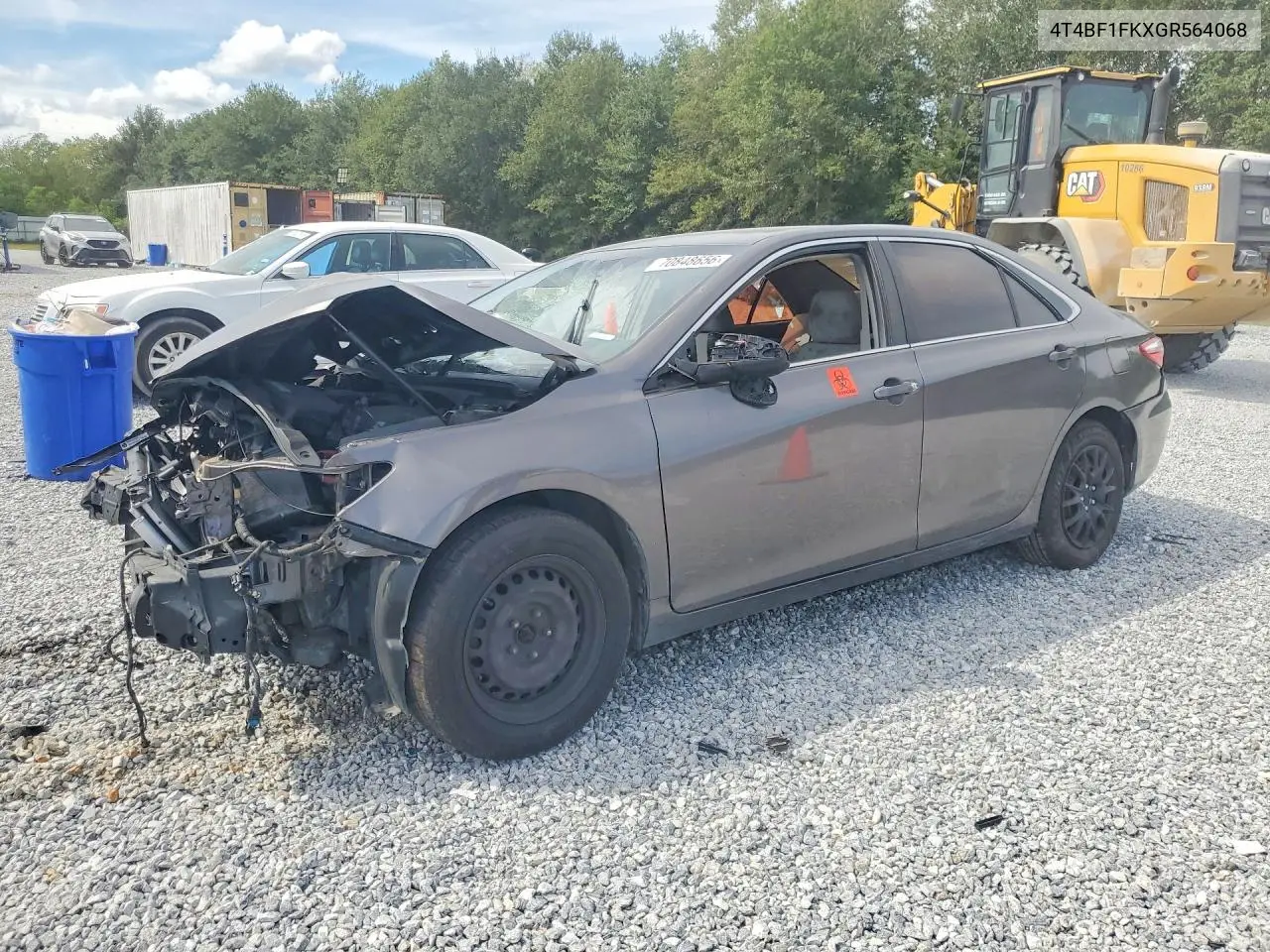 TOYOTA CAMRY 2016, VIN 4T4BF1FKXGR564068