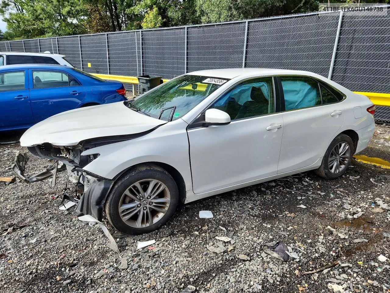 TOYOTA CAMRY 2016, VIN 4T1BF1FK6GU148738