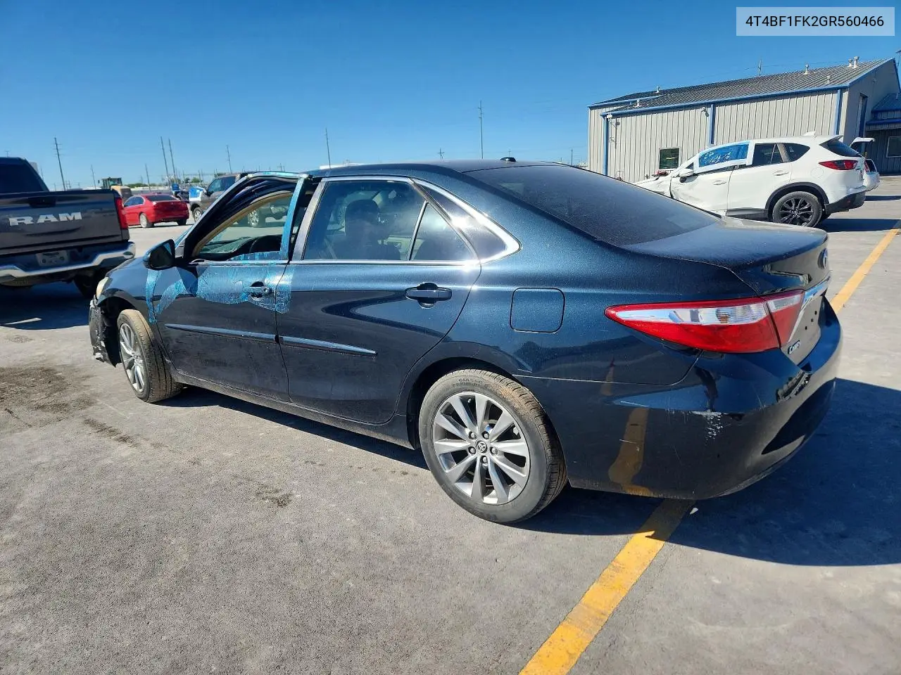 2016 TOYOTA CAMRY VIN 4T4BF1FK2GR560466 — фото 2