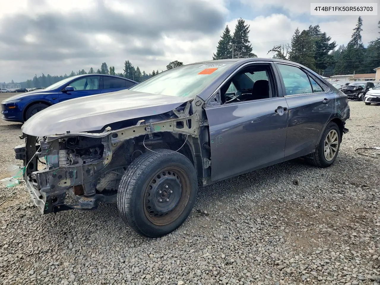 TOYOTA CAMRY 2016, VIN 4T4BF1FK5GR563703