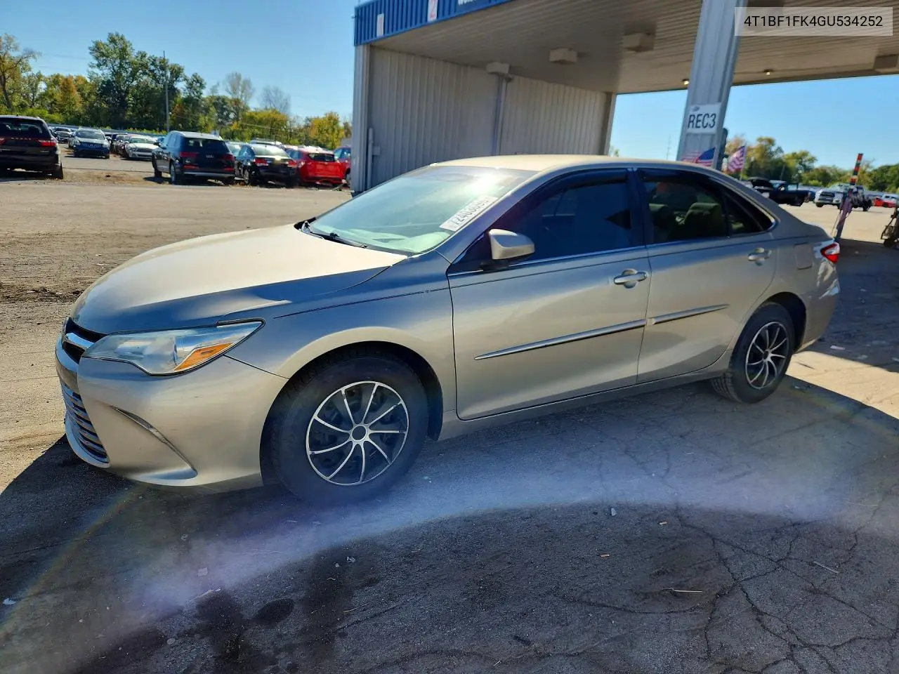 TOYOTA CAMRY 2016, VIN 4T1BF1FK4GU534252