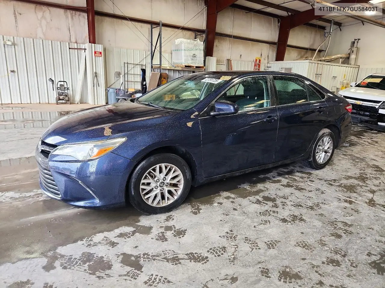 TOYOTA CAMRY 2016, VIN 4T1BF1FK7GU584031