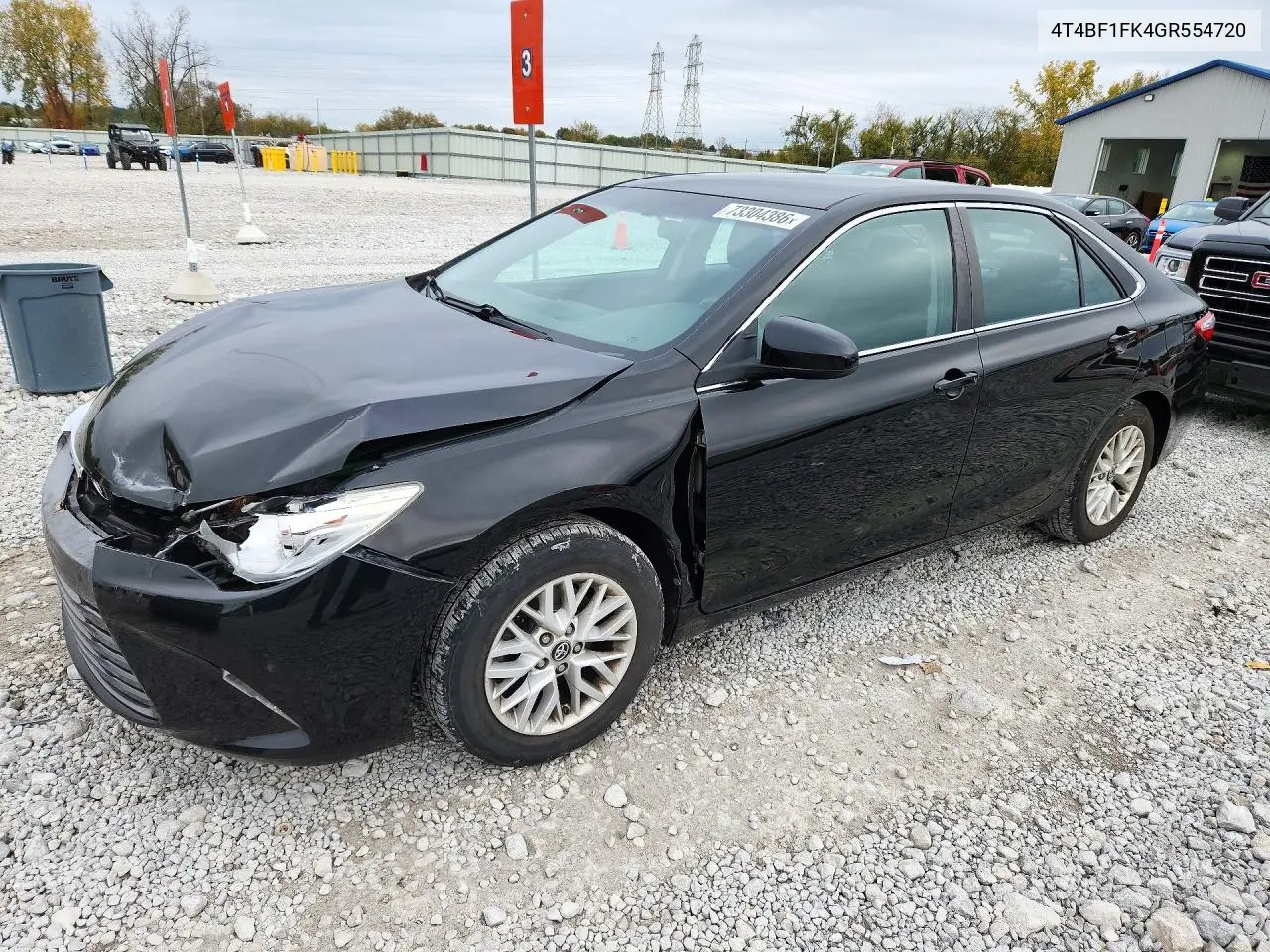 TOYOTA CAMRY 2016, VIN 4T4BF1FK4GR554720