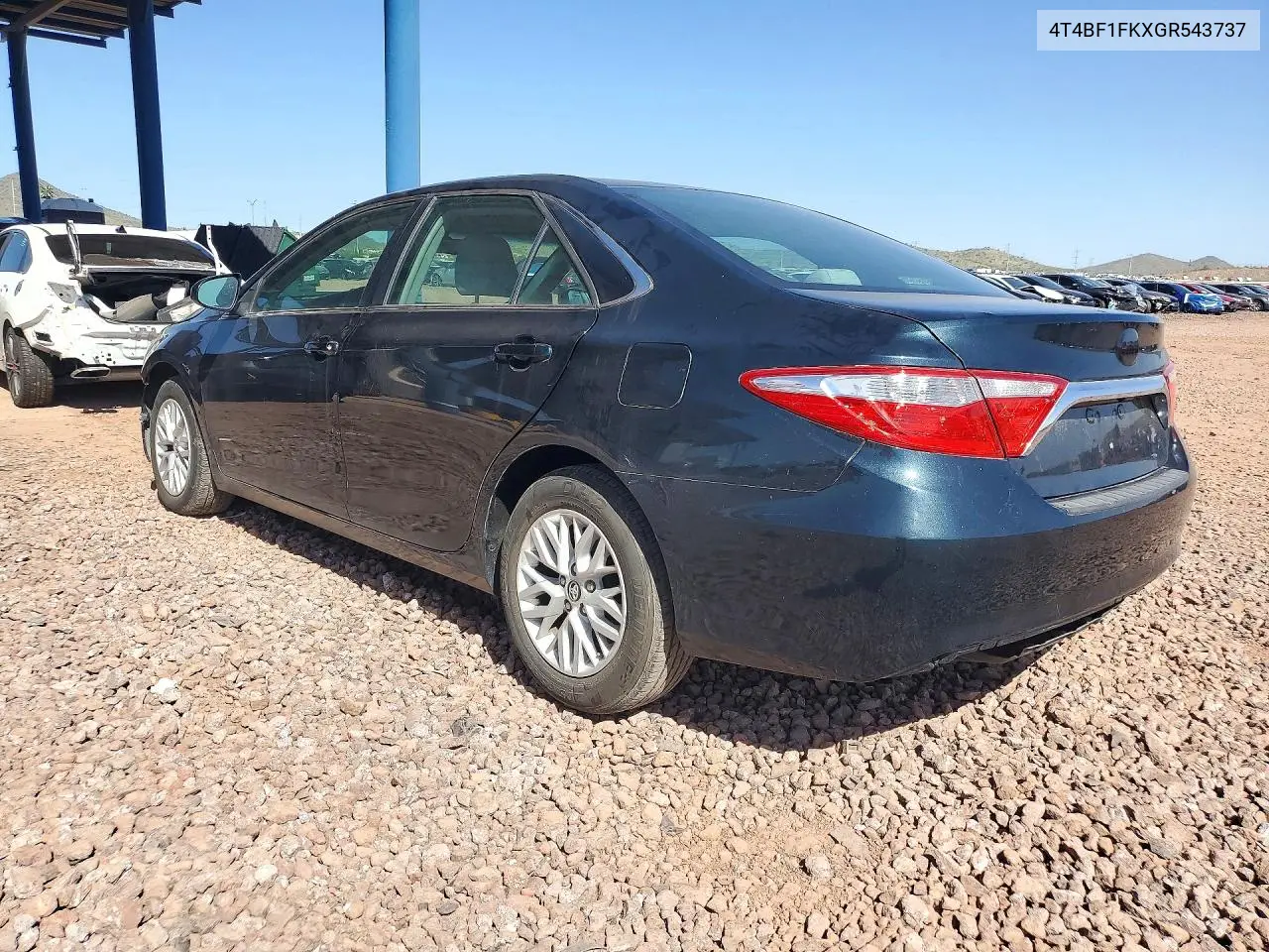 2016 TOYOTA CAMRY VIN 4T4BF1FKXGR543737 — фото 2