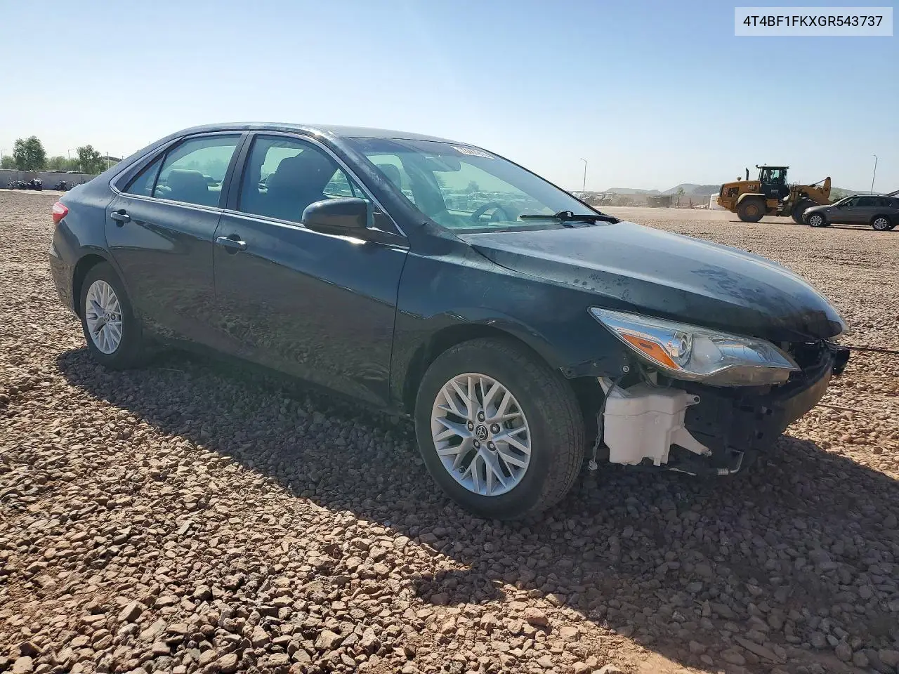 2016 TOYOTA CAMRY VIN 4T4BF1FKXGR543737 — фото 4