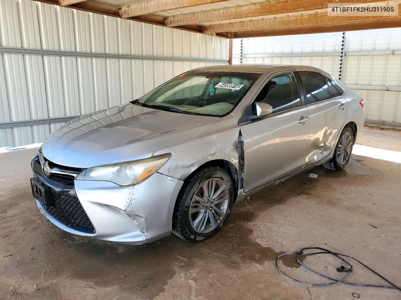 TOYOTA CAMRY 2017, VIN 4T1BF1FK2HU311905