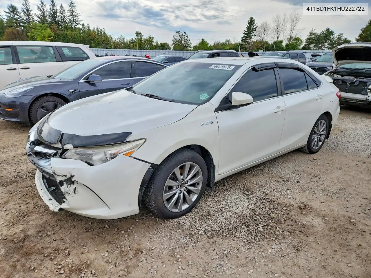 TOYOTA CAMRY 2017, VIN 4T1BD1FK1HU222722
