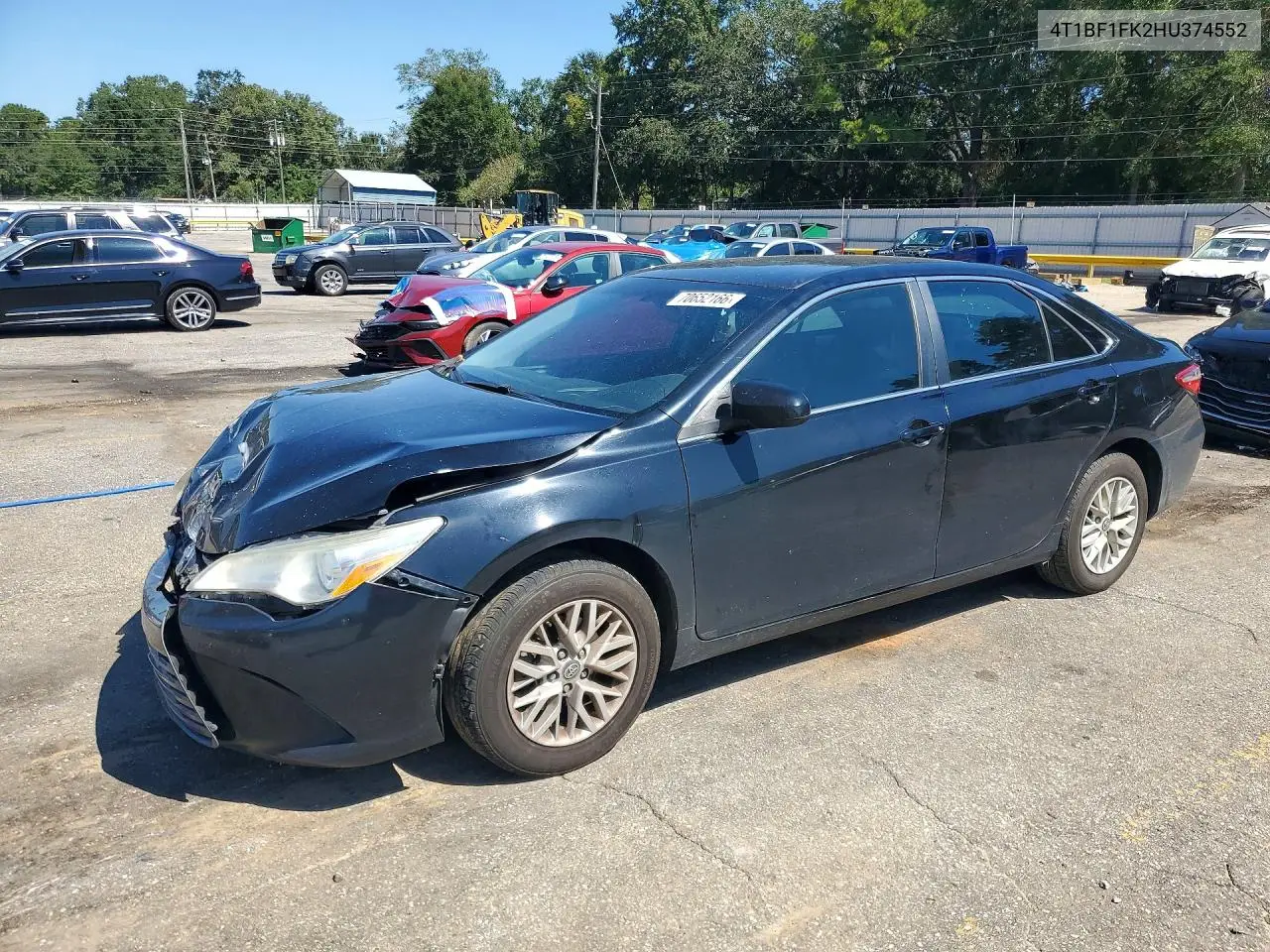 TOYOTA CAMRY 2017, VIN 4T1BF1FK2HU374552