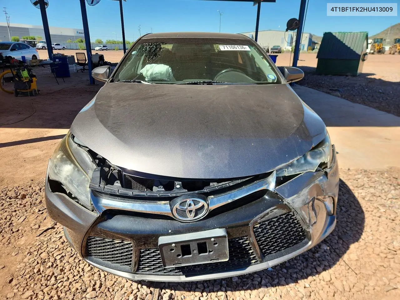 2017 TOYOTA CAMRY VIN 4T1BF1FK2HU413009 — фото 5