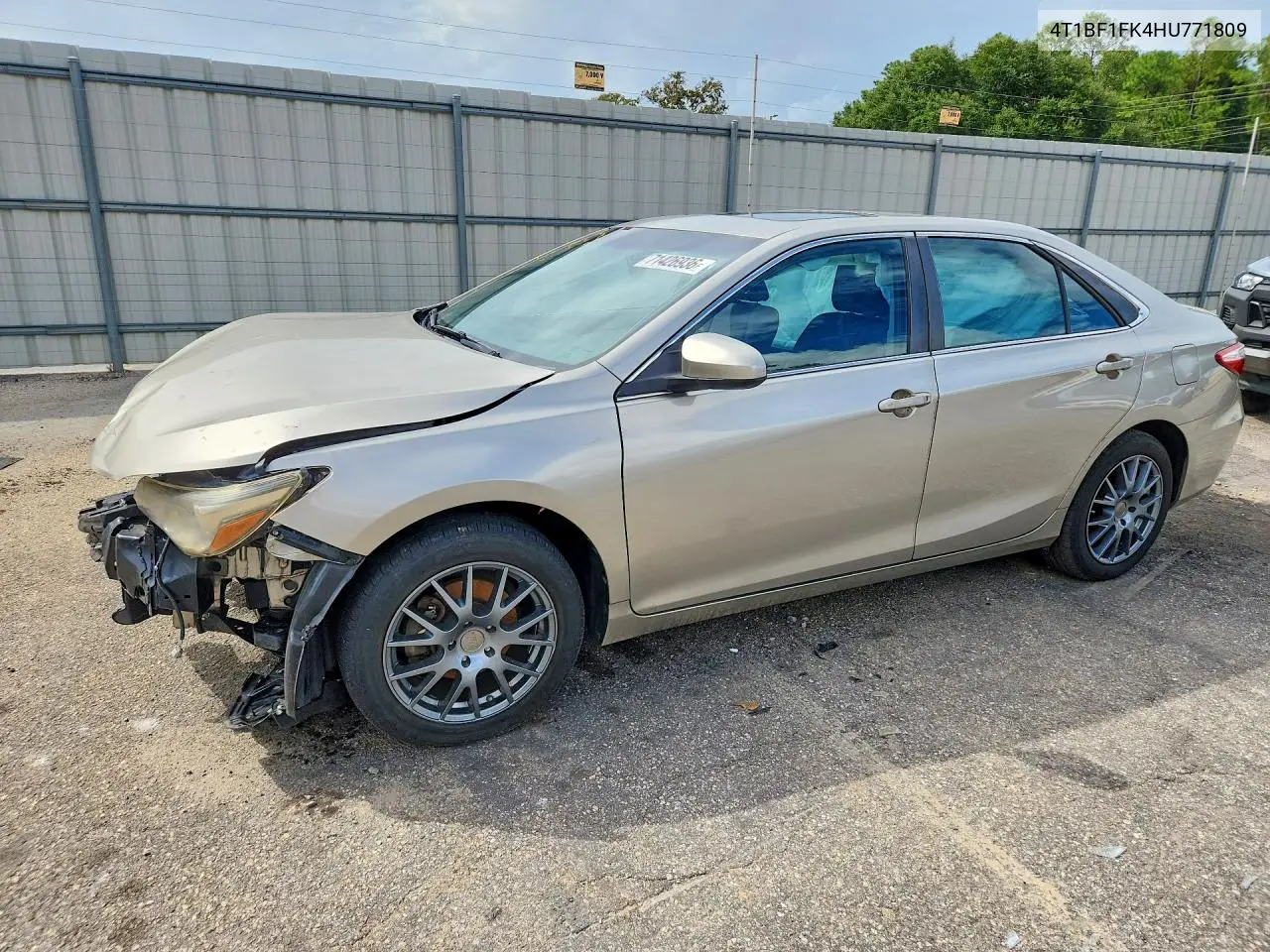 TOYOTA CAMRY 2017, VIN 4T1BF1FK4HU771809