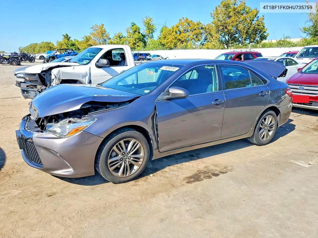 TOYOTA CAMRY 2017, VIN 4T1BF1FK0HU735759