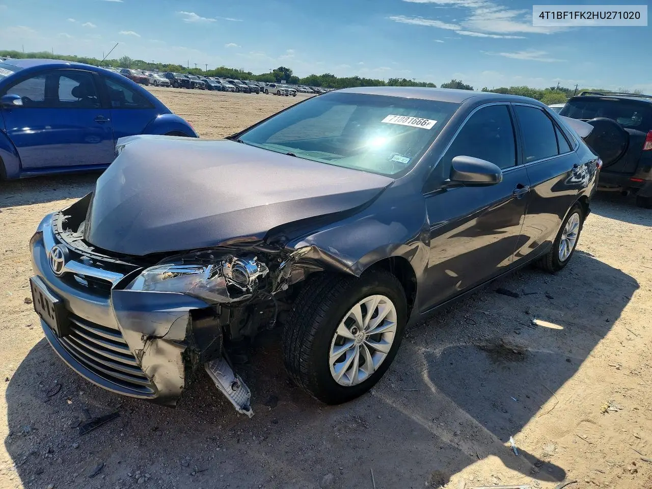 TOYOTA CAMRY 2017, VIN 4T1BF1FK2HU271020
