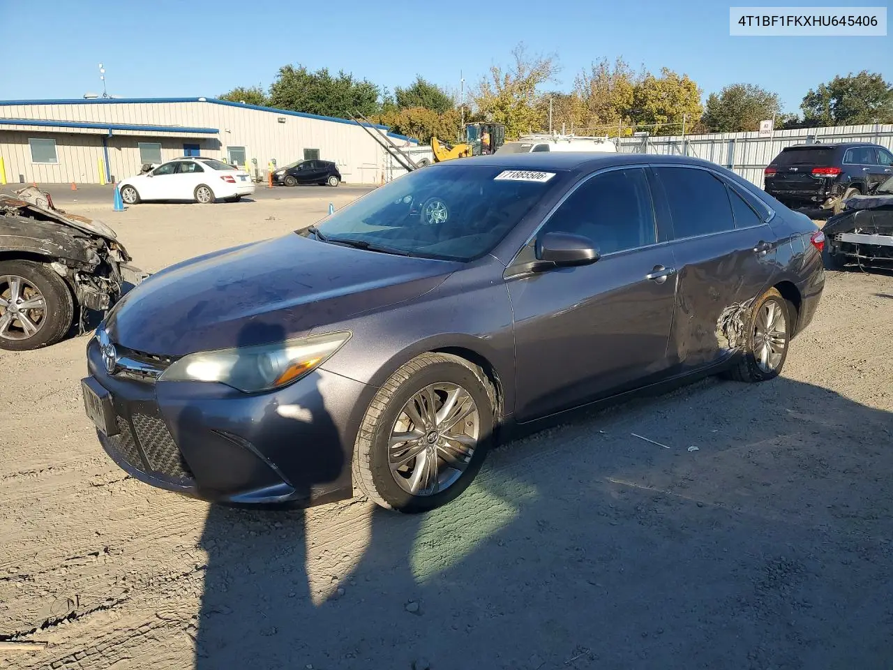 TOYOTA CAMRY 2017, VIN 4T1BF1FKXHU645406