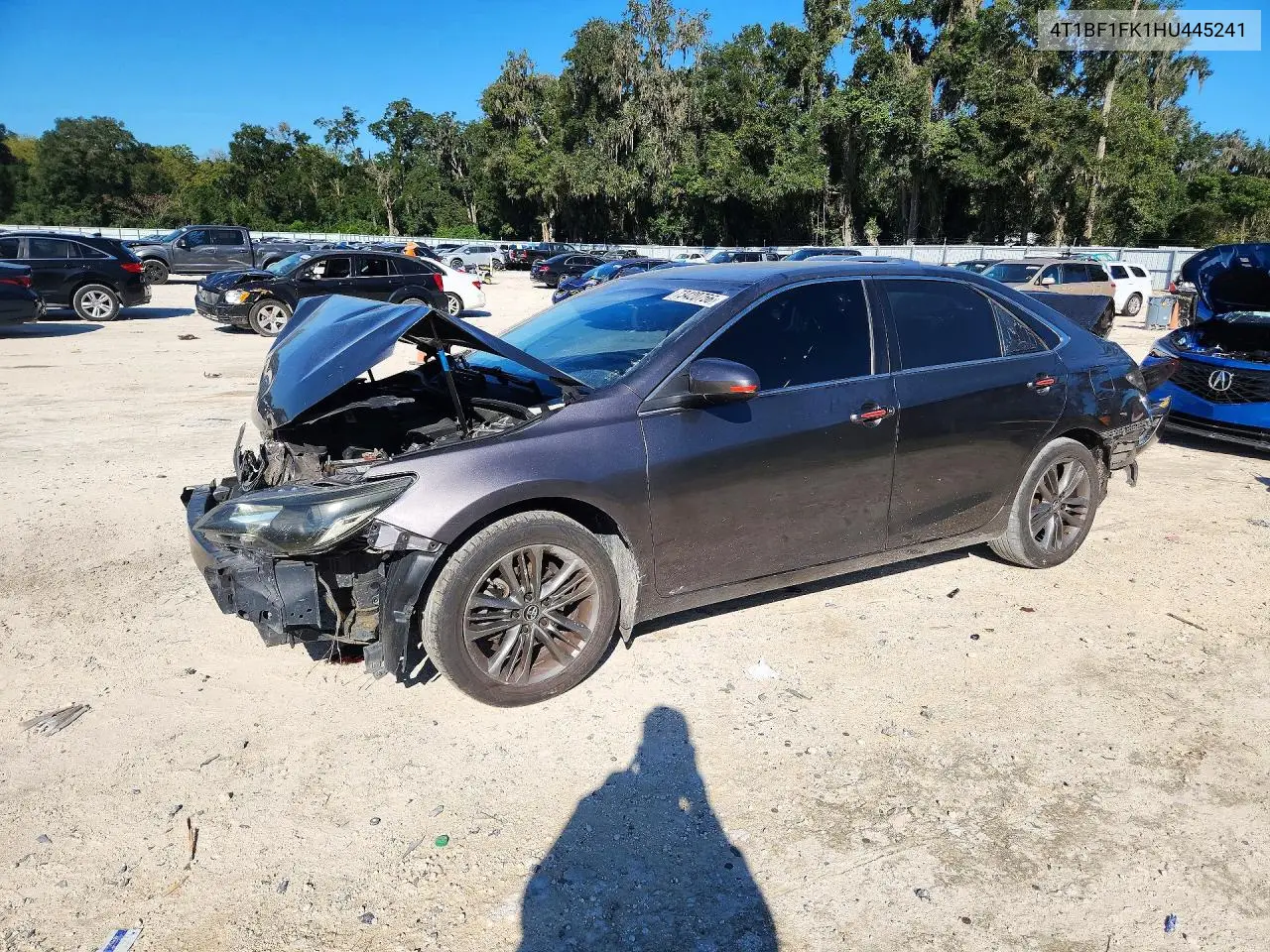 TOYOTA CAMRY 2017, VIN 4T1BF1FK1HU445241