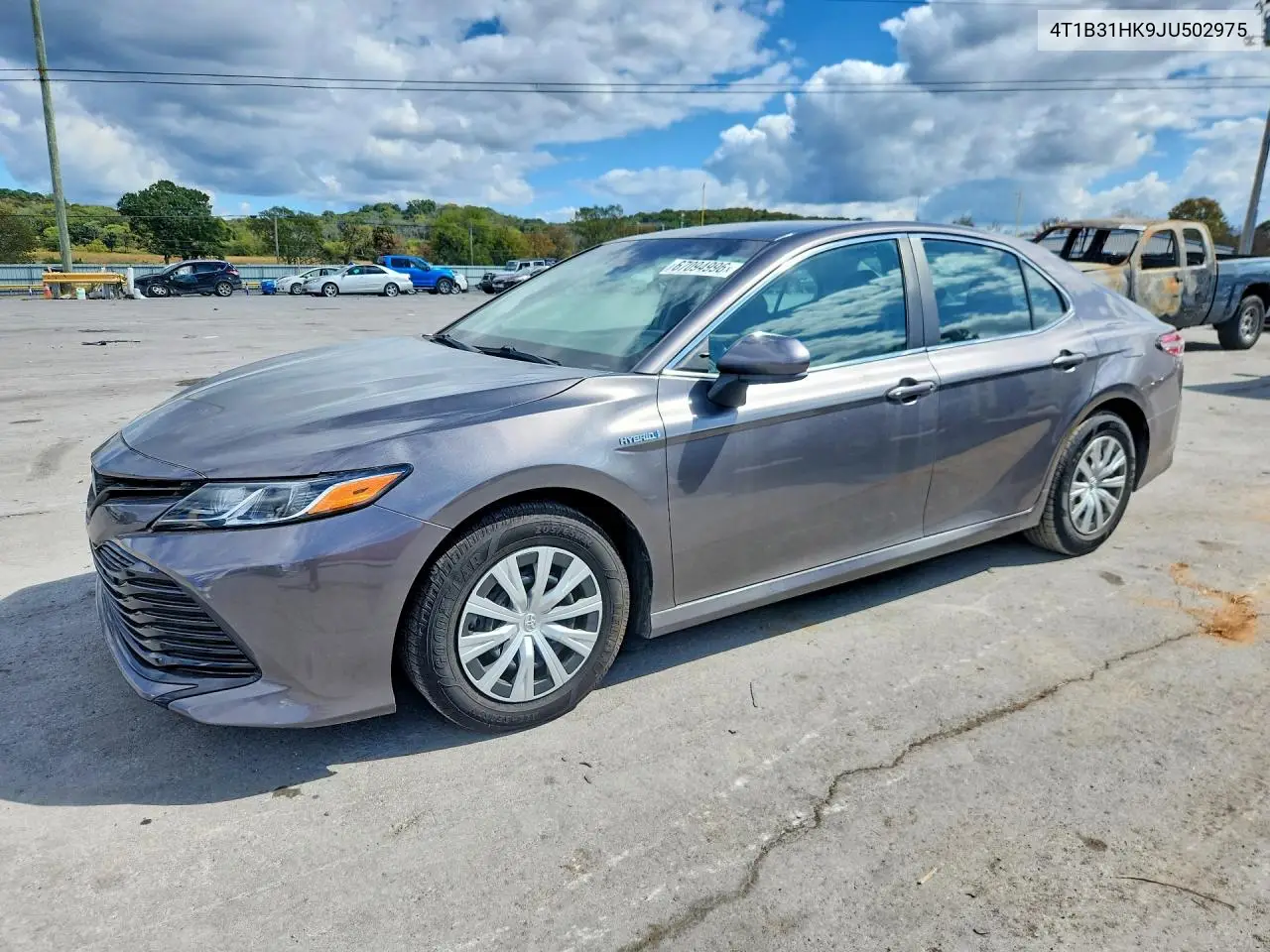 TOYOTA CAMRY 2018, VIN 4T1B31HK9JU502975